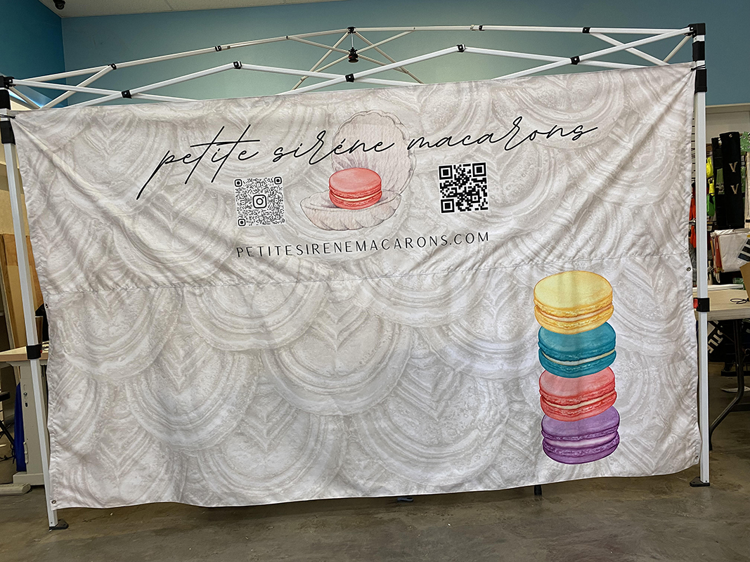Canopy wall banner print