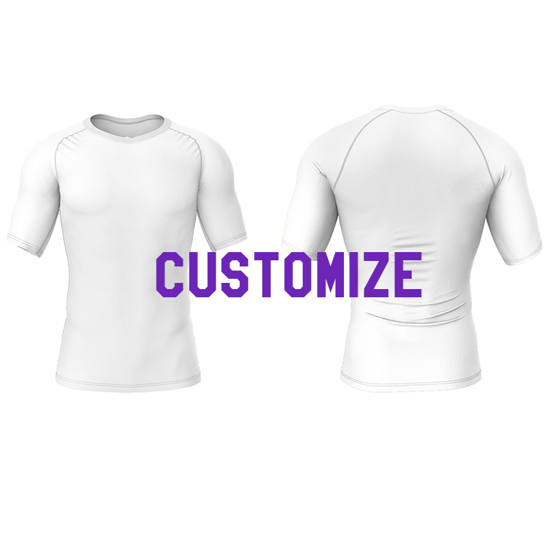 Custom Sublimated short sleeve compression shirt - New Wave Print