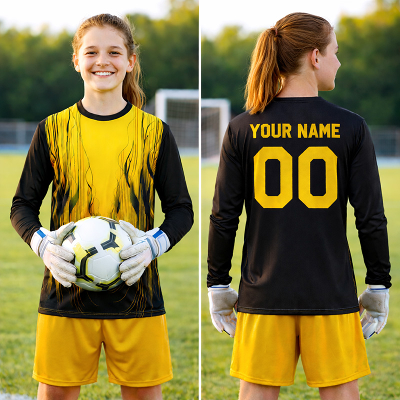 Sentinel Gold Goalkeeper Jersey – Custom GK Kit – Unisex, - Image 5