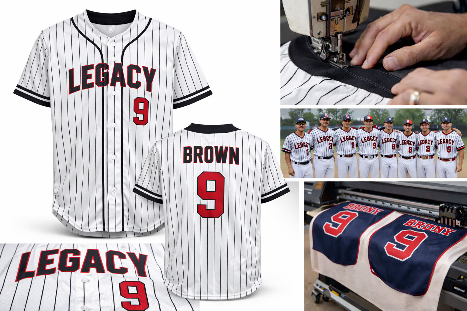 Custom Button-Up Baseball Jerseys – Full Sublimation | Made in Phoenix - Image 4