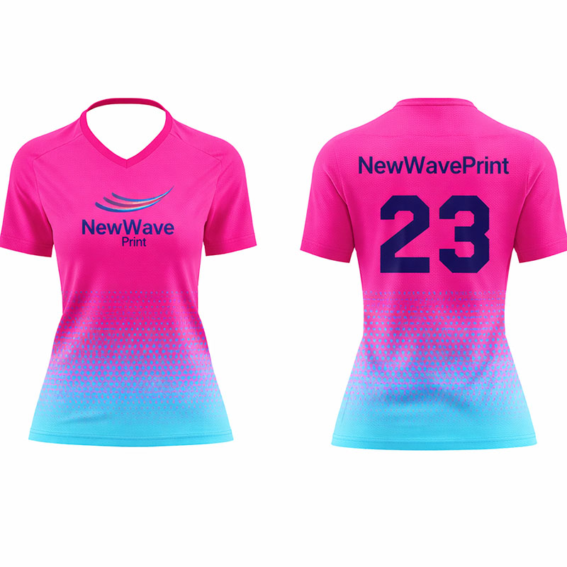 Girls cut jersey front and back