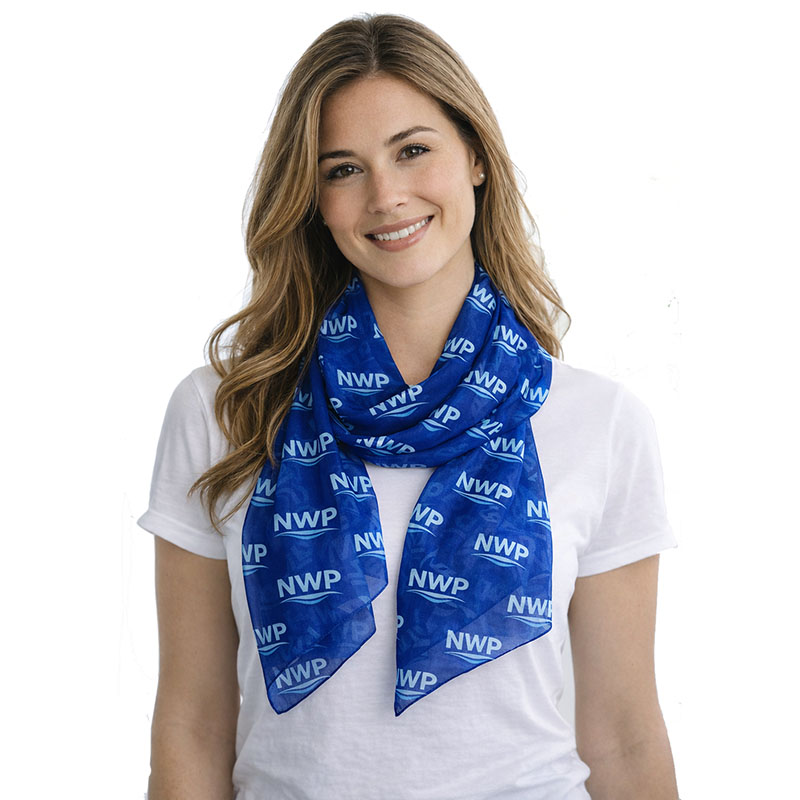 Custom Sublimation Chiffon Scarf – Lightweight, Full Color Print - Image 2