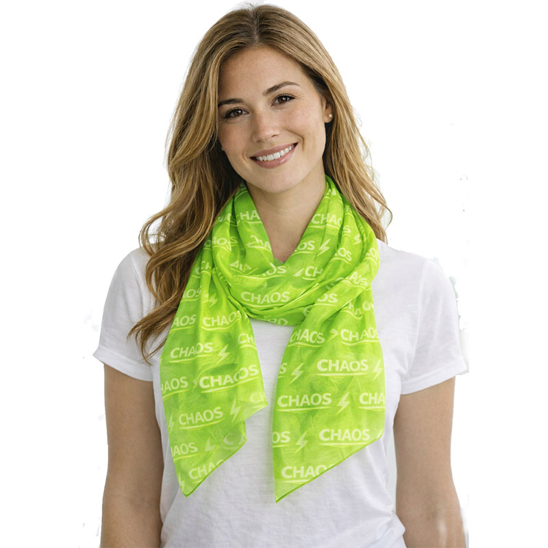 Custom Sublimation Chiffon Scarf – Lightweight, Full Color Print - Image 3
