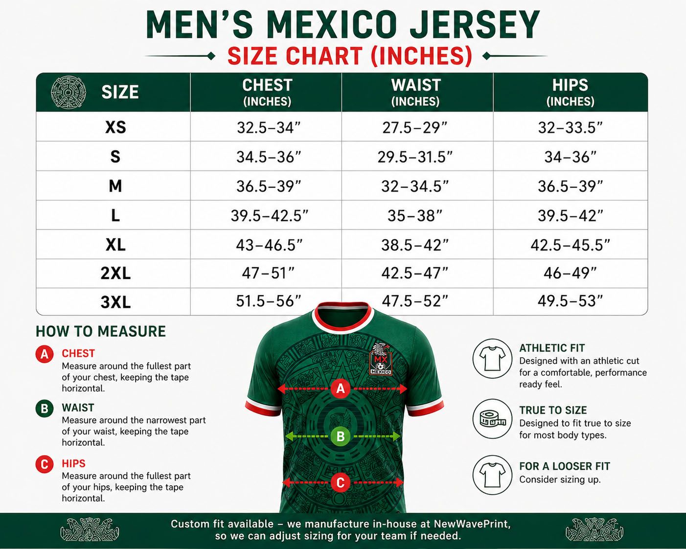 custom Mexico soccer jerseys men team uniforms USA made sublimation