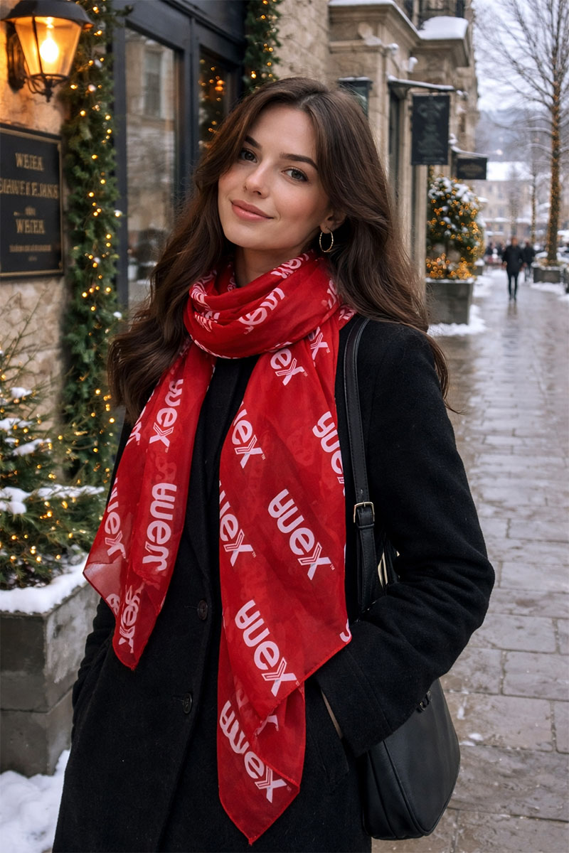 Custom Sublimation Chiffon Scarf – Lightweight, Full Color Print - Image 4