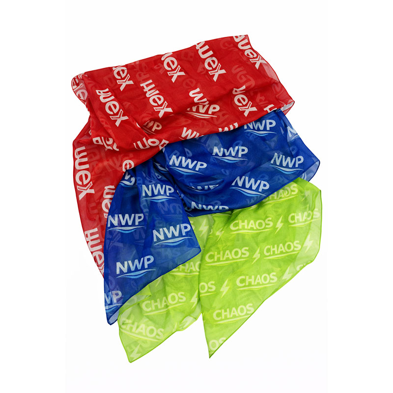 Custom Sublimation Chiffon Scarf β Lightweight, Full Color Print