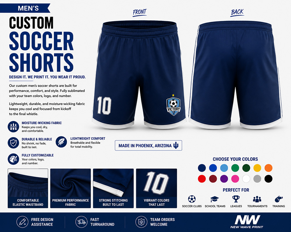 custom soccer shorts